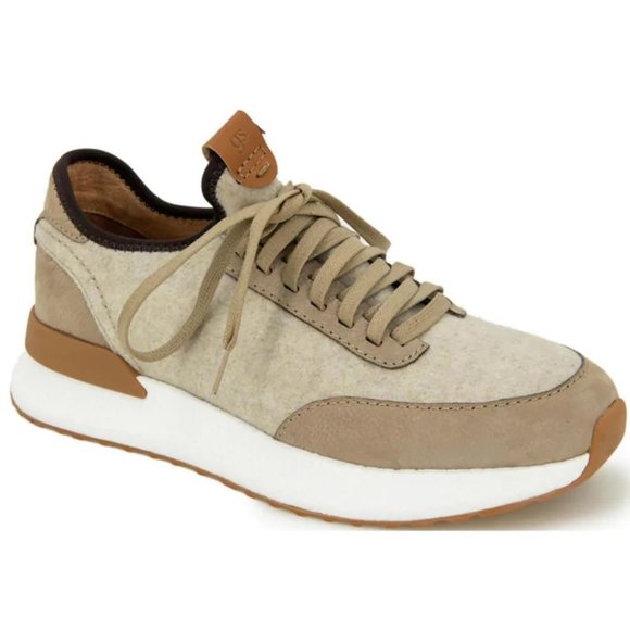 Gentle Souls Men's Laurence Jogger Tan Leather & Wool Sneakers -11.5M-New in Box - Picture 8 of 11
